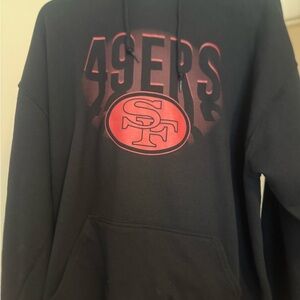 Junk Food Clothing Black and Red 49ers Hoodie